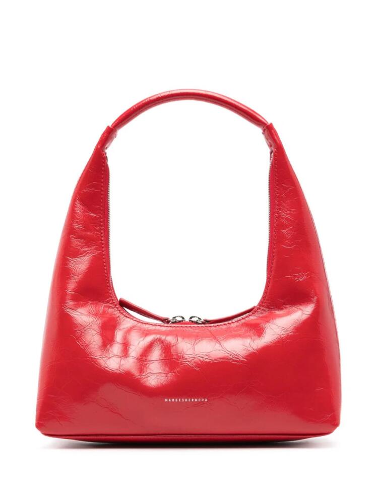 Marge Sherwood logo-stamp leather shoulder bag - Red Cover