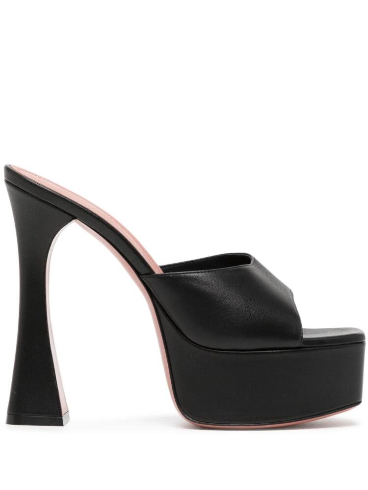 Amina Muaddi open-toe platform sandals - Black Cover