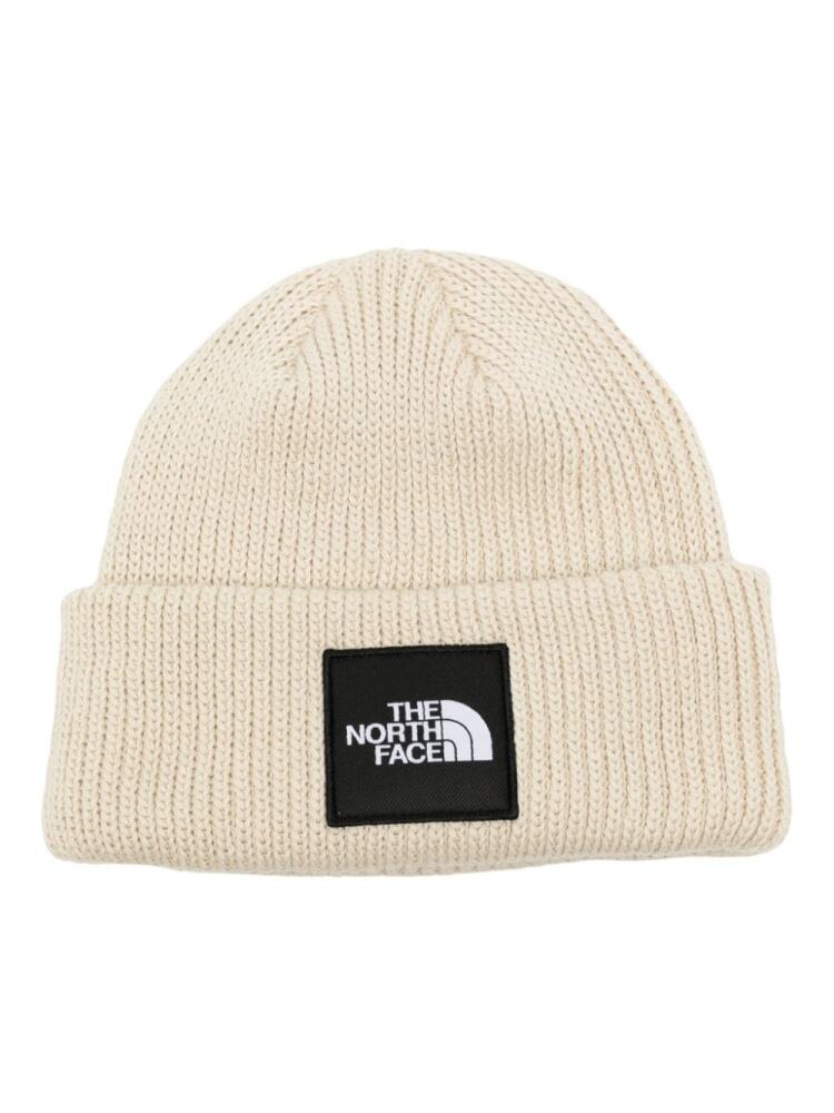 The North Face logo-patched beanie hat - Yellow Cover