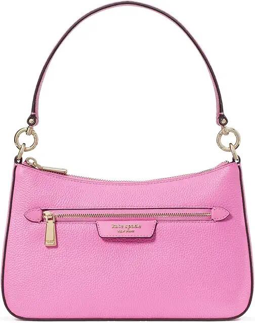 Kate Spade New York Hudson Pebbled Leather Convertible Crossbody (Echinacea Flower) Cross Body Handbags Cover