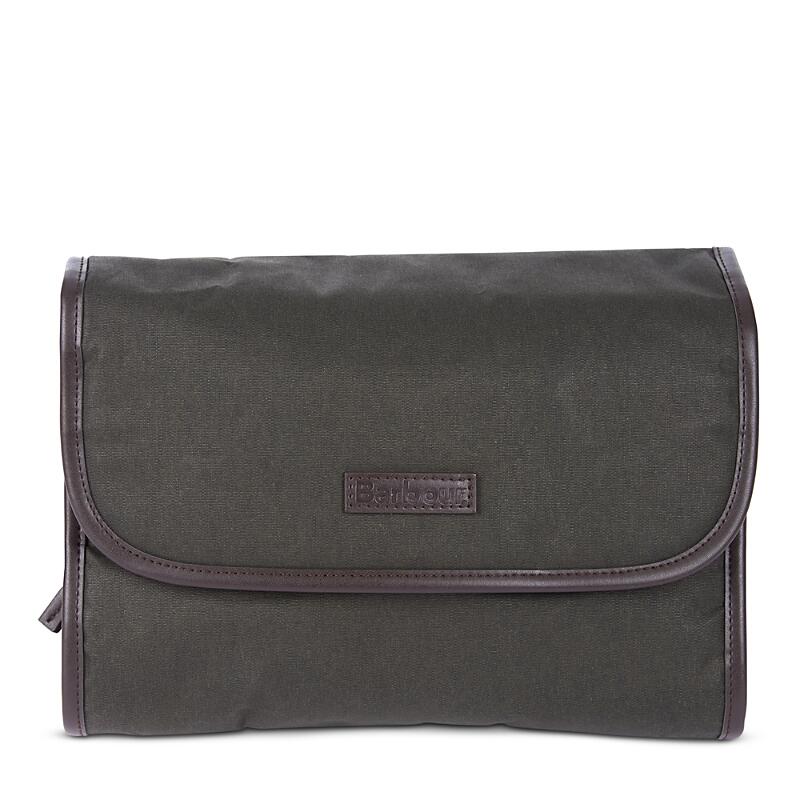 Barbour Waxed Cotton Hanging Wash Bag Cover