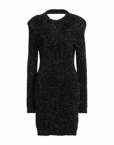 Eleonora Gottardi Woman Midi dress Black Polyamide, Metallic fiber Cover