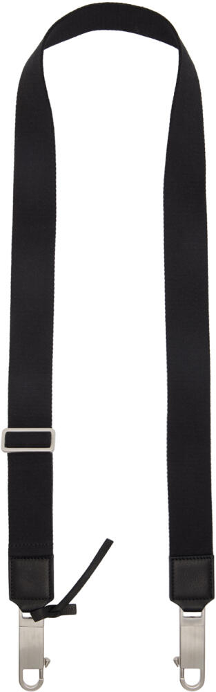 Rick Owens Black Porterville Webbing Strap Keychain Cover