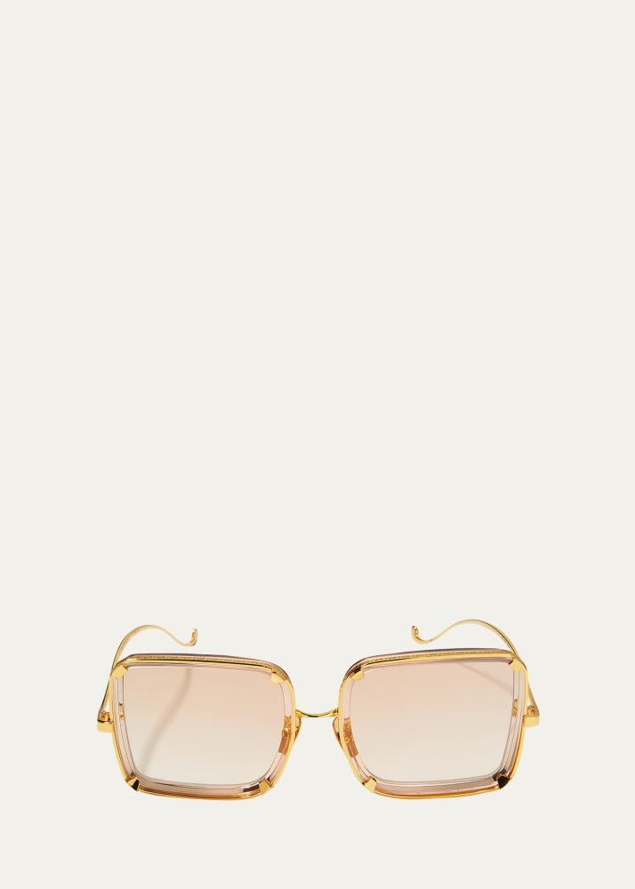 Anna-Karin Karlsson White Moon Square Acetate Sunglasses Cover