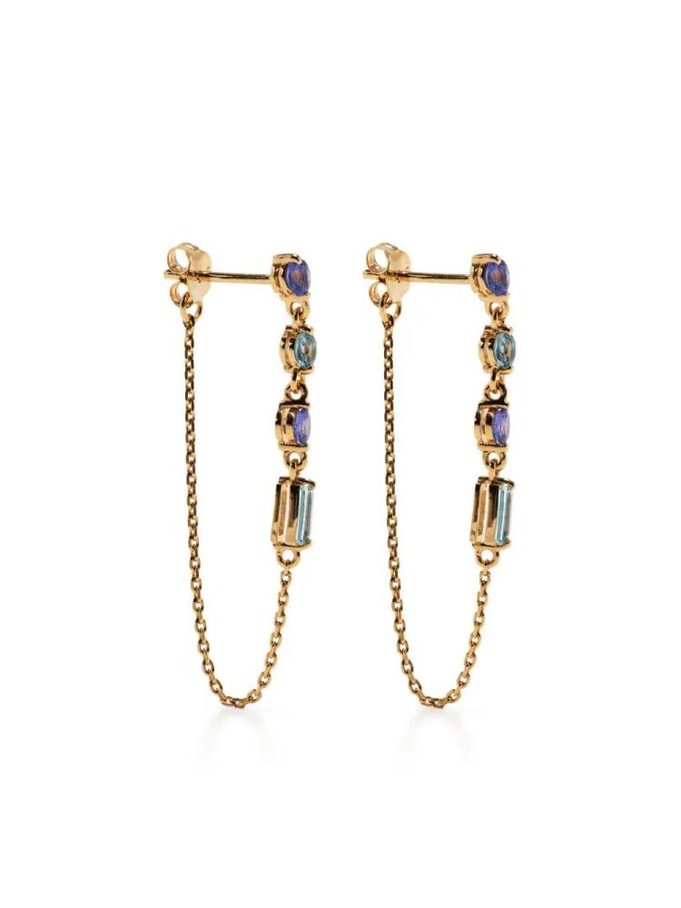 Dinny Hall crystal-embellished drop earrings - Gold Cover