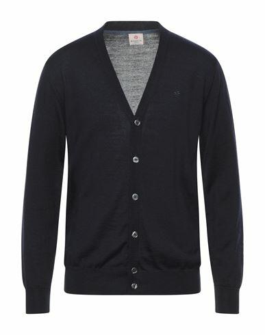 Bagutta Man Cardigan Midnight blue Merino Wool, Acrylic Cover