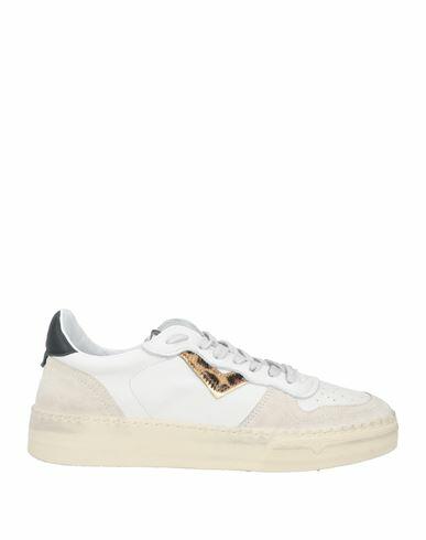 4b12 Woman Sneakers Off white Leather, Textile fibers Cover