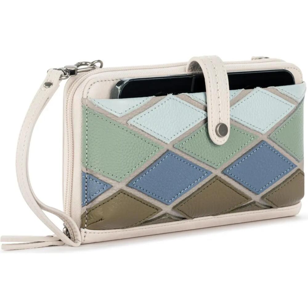 The Sak Iris Smartphone Crossbody in Loden Multi Patch Cover