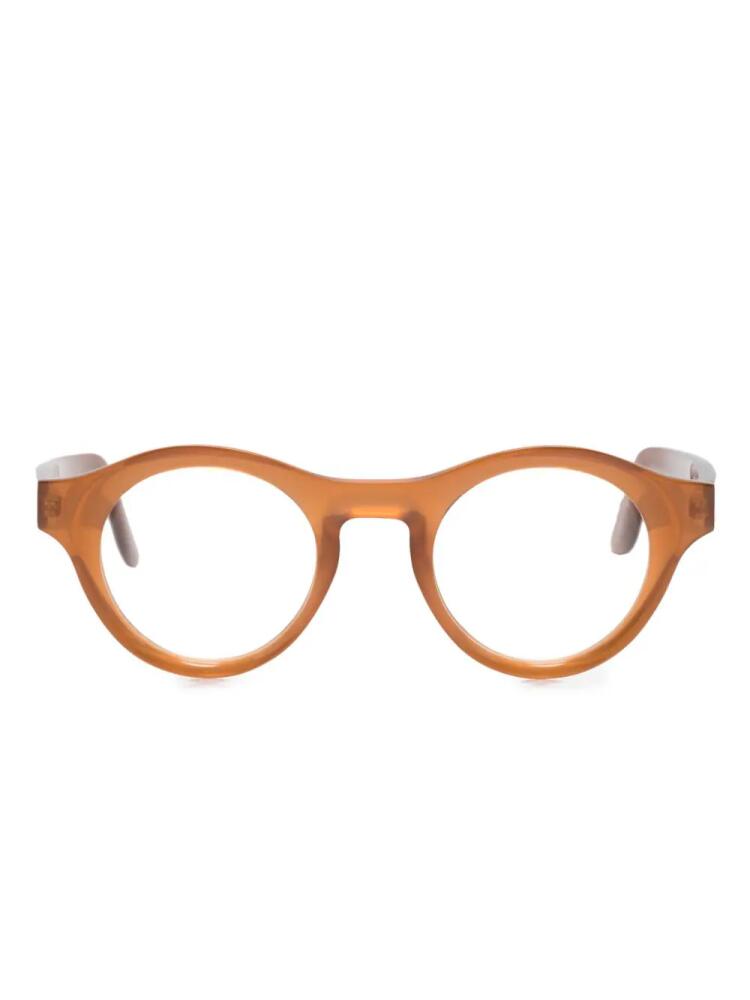 Lapima x Collection Luca oval-frame glasses - Brown Cover