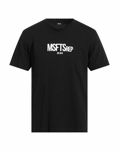 Msftsrep Man T-shirt Black Cotton Cover