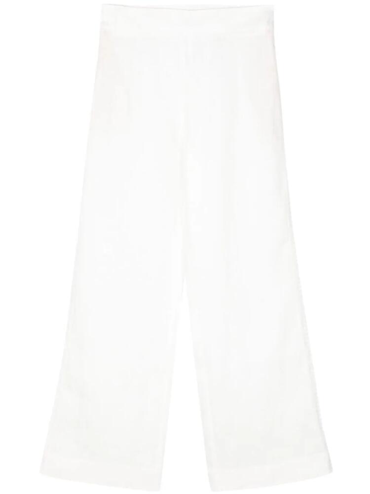 Ermanno Scervino embroidered straight-leg trousers - White Cover