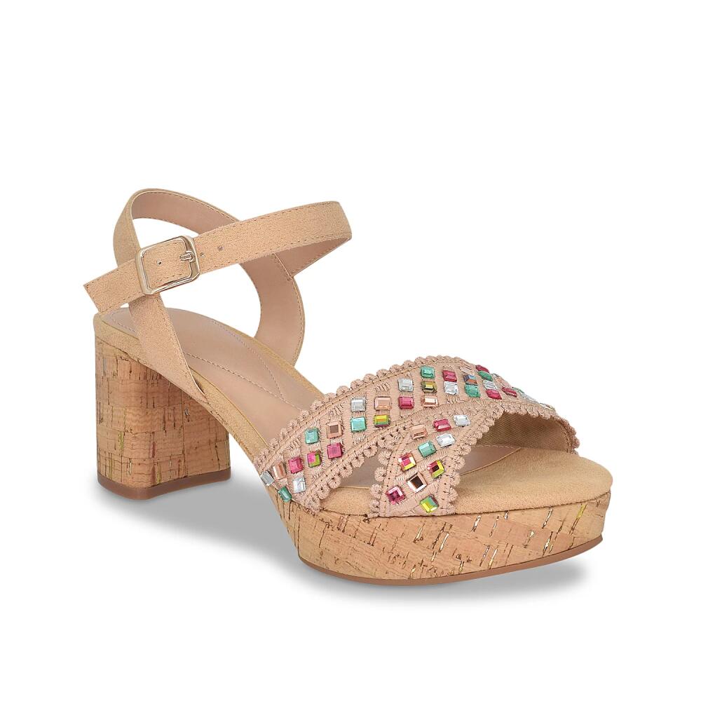 Impo Nicolette Bling Platform Sandal | Women's | Latte Pastel Cover