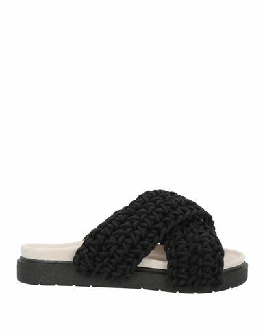 Inuikii Woman Sandals Black Textile fibers Cover