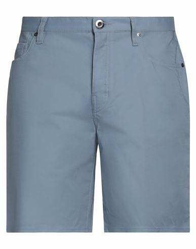 Emporio Armani Man Shorts & Bermuda Shorts Slate blue Cotton, Polyester Cover