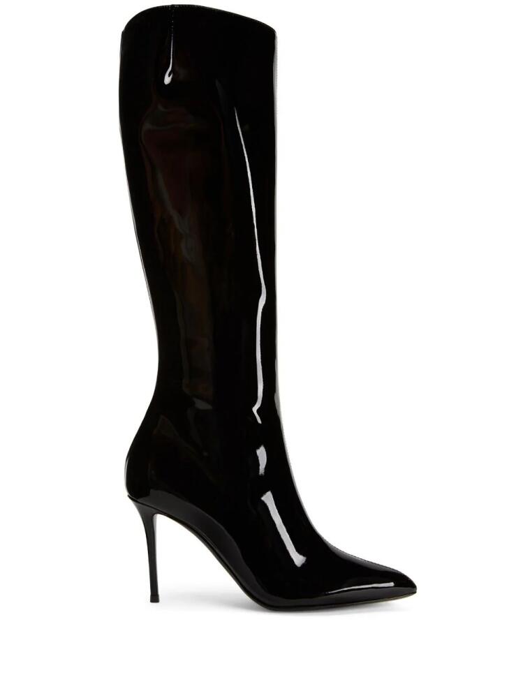 Giuseppe Zanotti Brytta 90mm patent leather boots - Black Cover