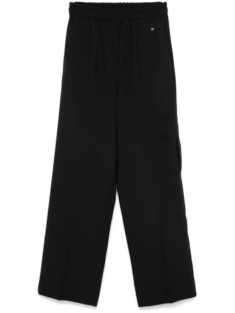 SANDRO drawstring cargo pants - Black Cover