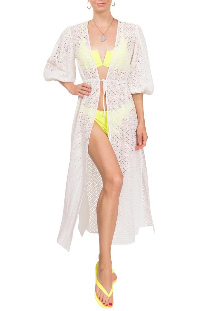 Everyday Ritual Kittie Cover-Up Wrap in White Cover