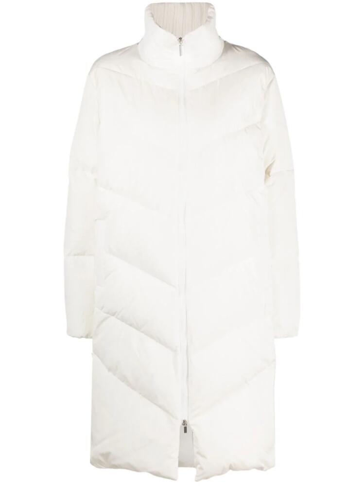 Fabiana Filippi padded zip-up coat - White Cover