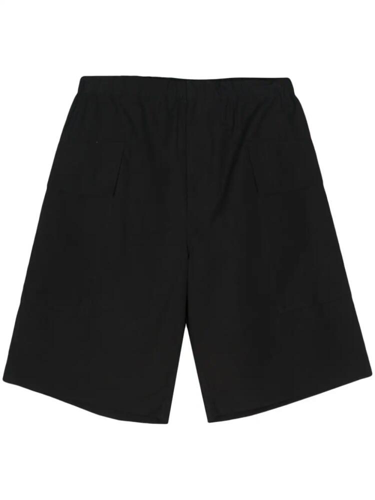 Jil Sander poplin cotton bermuda shorts - Black Cover