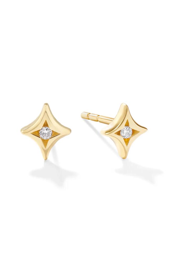 Cast The Nova Diamond Stud Earrings in Gold Cover