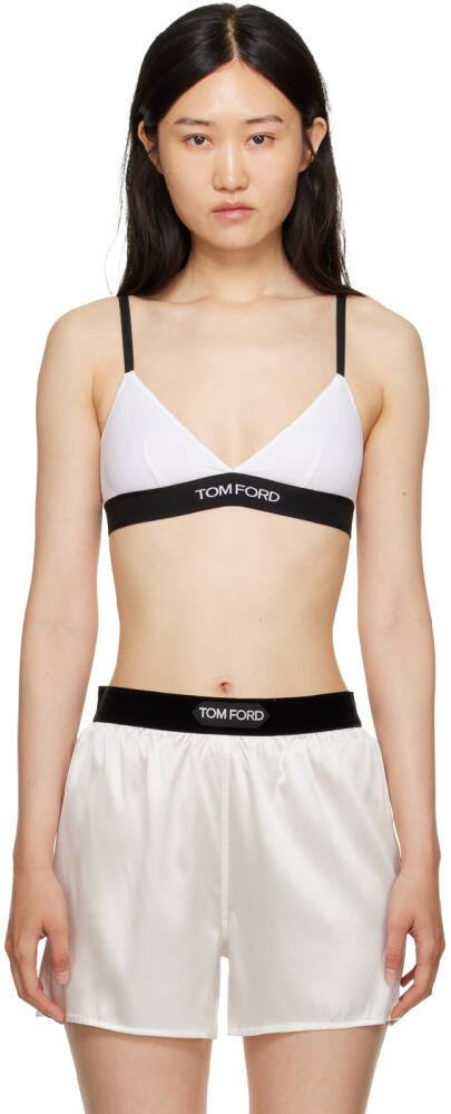 TOM FORD White Signature Bra Cover