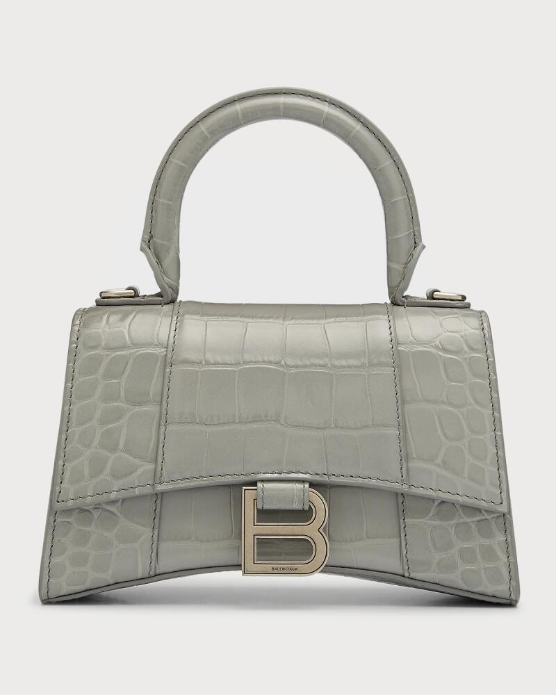 Balenciaga Hourglass XS Croc-Embossed Bag Cover