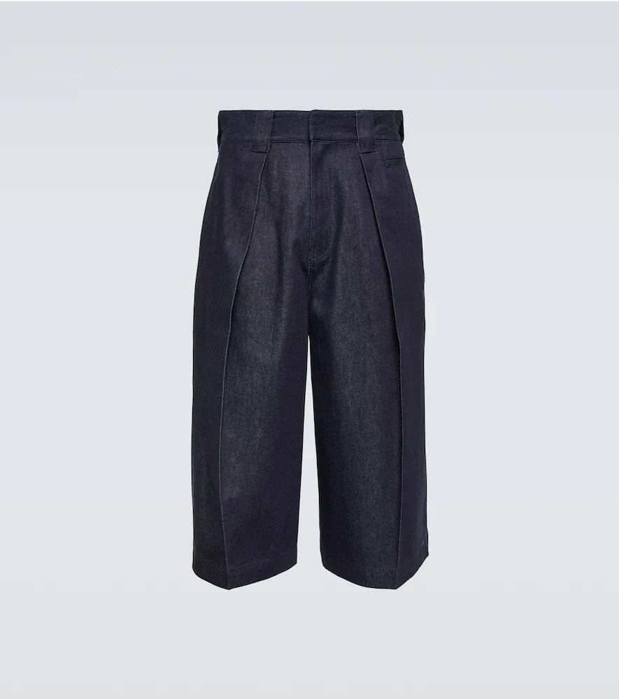 Loewe Paula's Ibiza pleated jean shorts Cover