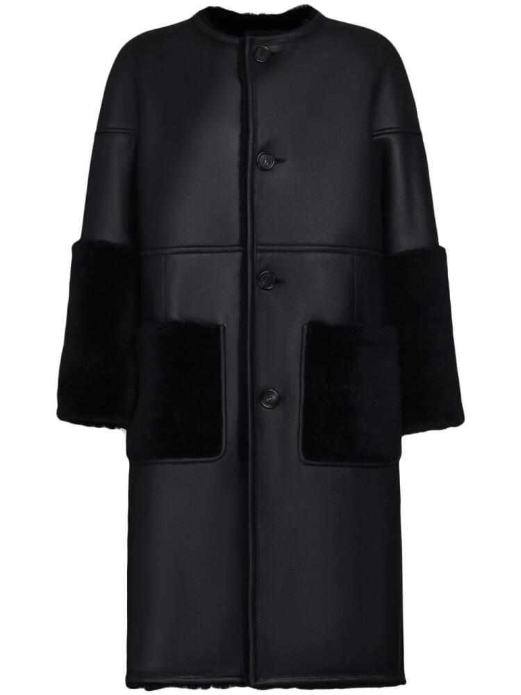 Marni reversible shearling coat - Black Cover