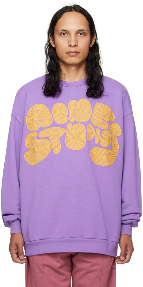 Acne Studios Purple Bubble Sweatshirt Cover