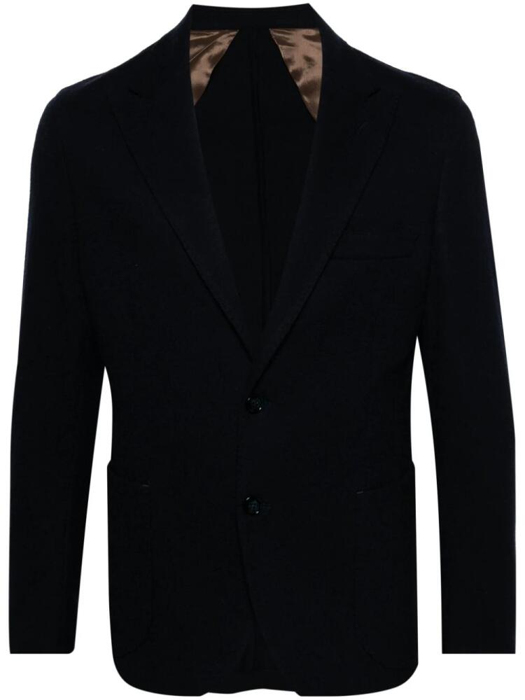 Barba wool-blend blazer - Blue Cover