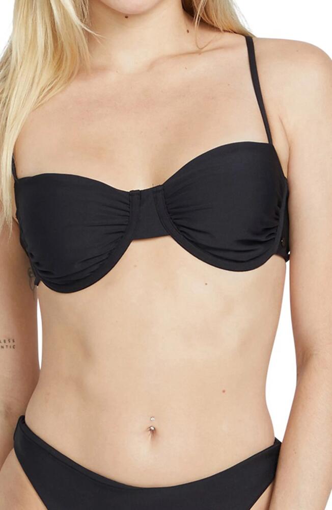 Volcom Simply Seamless Underwire Bikini Top in Black Cover