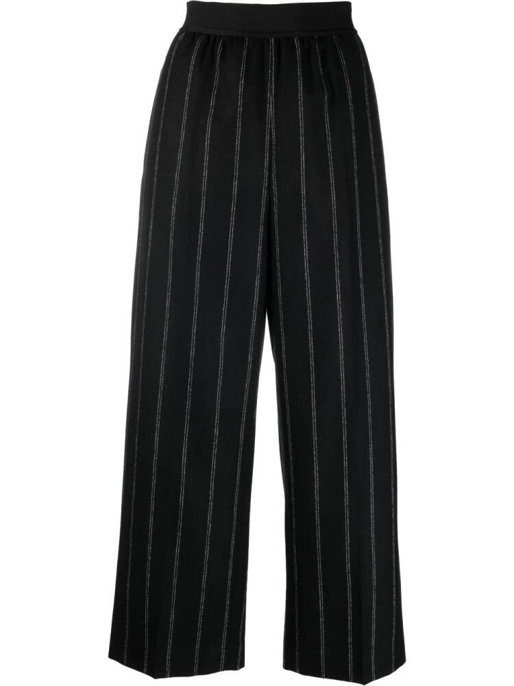 Stella McCartney stitch detailing cropped trousers - Black Cover