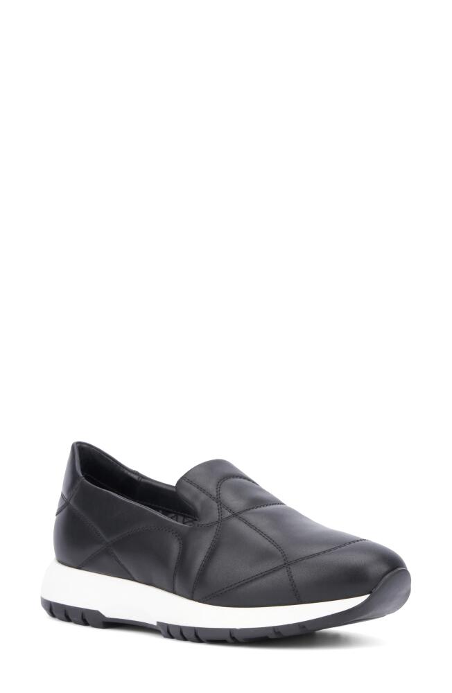 Aquatalia Katya Quilted Slip-On Sneaker in Black Cover