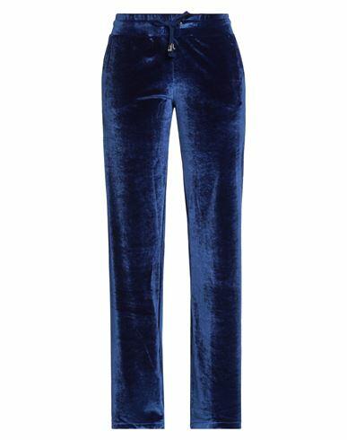 Versace Jeans Woman Pants Bright blue Polyester, Elastane Cover