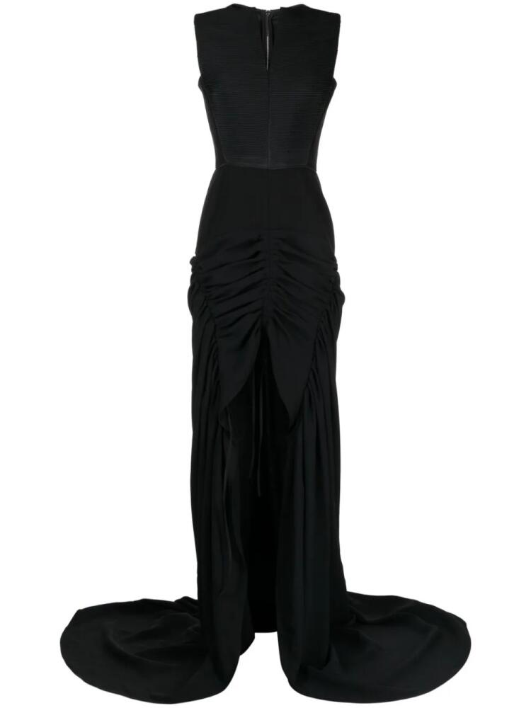 Maticevski Totem draped long gown - Black Cover