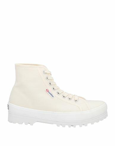 Superga Woman Sneakers Ivory Textile fibers Cover