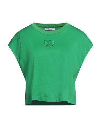 Dolce & gabbana Woman T-shirt Green Cotton Cover