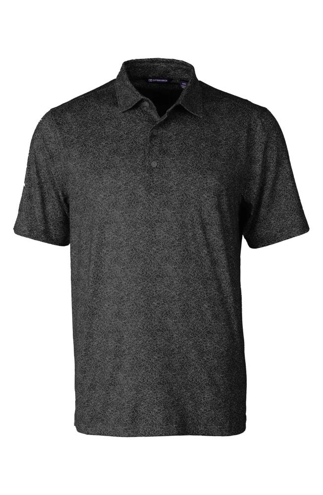 Cutter & Buck Pike Constellation Print Performance Polo in Black Cover