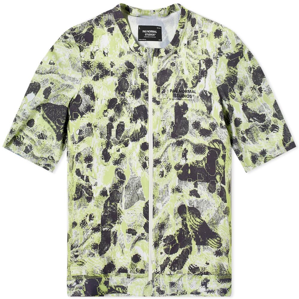 Pas Normal Studios Men's Solitude Late Drop Jersey in Acid Green Cover