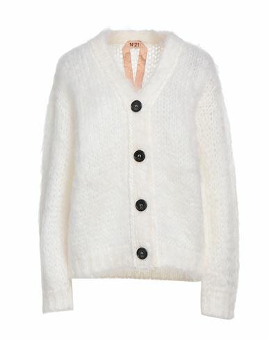 N°21 Woman Cardigan Ivory Mohair wool, Polyamide Cover