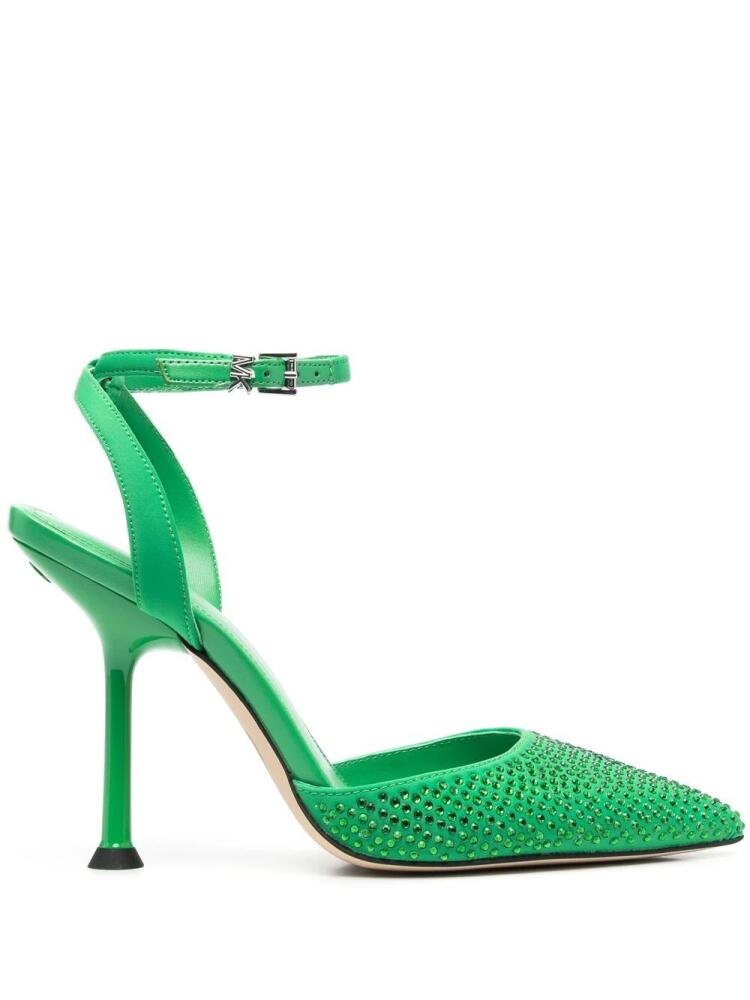 Michael Michael Kors 115mm stud-embellished pointed pumps - Green Cover