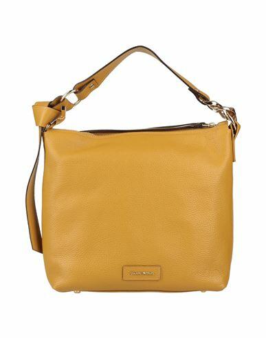 Gianni Notaro Woman Handbag Mustard Soft Leather Cover