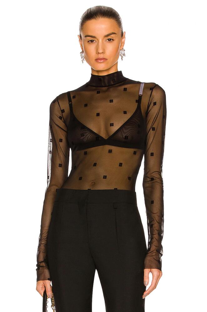 Givenchy 4G Jacquard Bodysuit in Black Cover