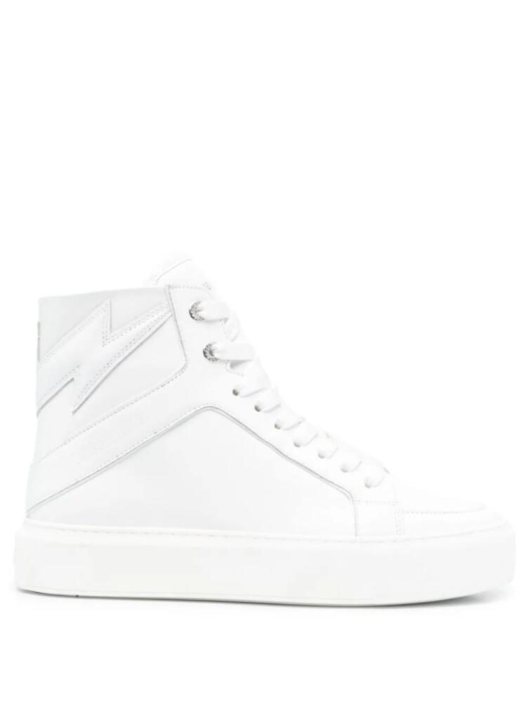 Zadig&Voltaire tonal high-top sneakers - White Cover