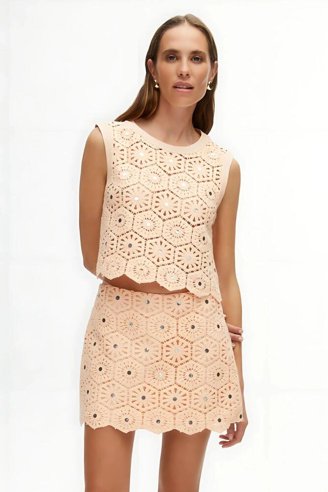 Nocturne Embroidered Blouse in Salmon Cover