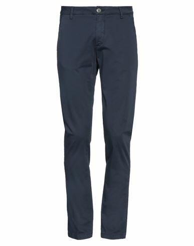 Aglini Man Pants Midnight blue Cotton, Elastane Cover