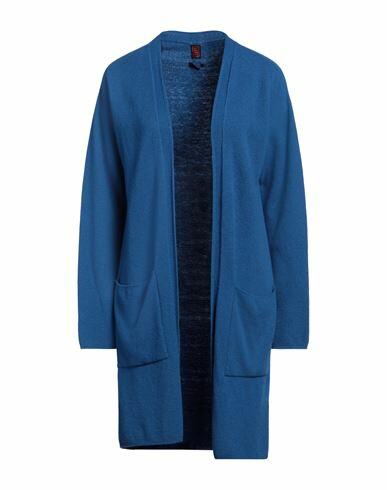 Stefanel Woman Cardigan Blue Merino Wool, Viscose, Polyamide, Cashmere Cover