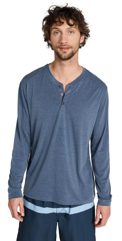 Fair Harbor The Seabreeze Henley Shirt Dark Denim Cover