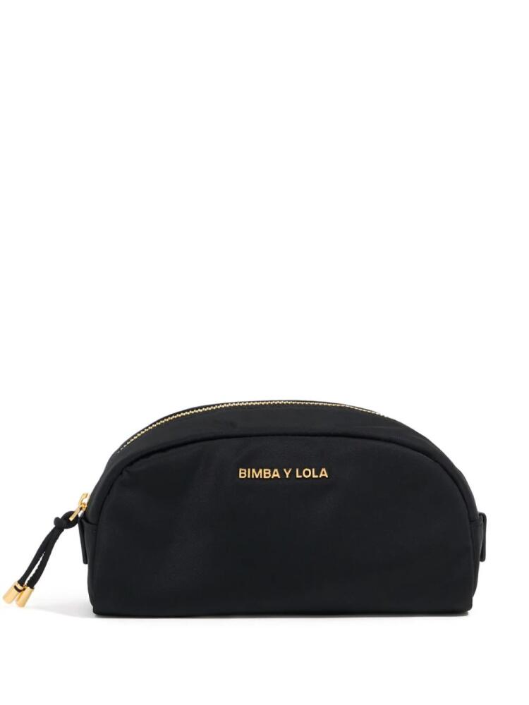 Bimba y Lola logo-lettering makeup bag - Black Cover