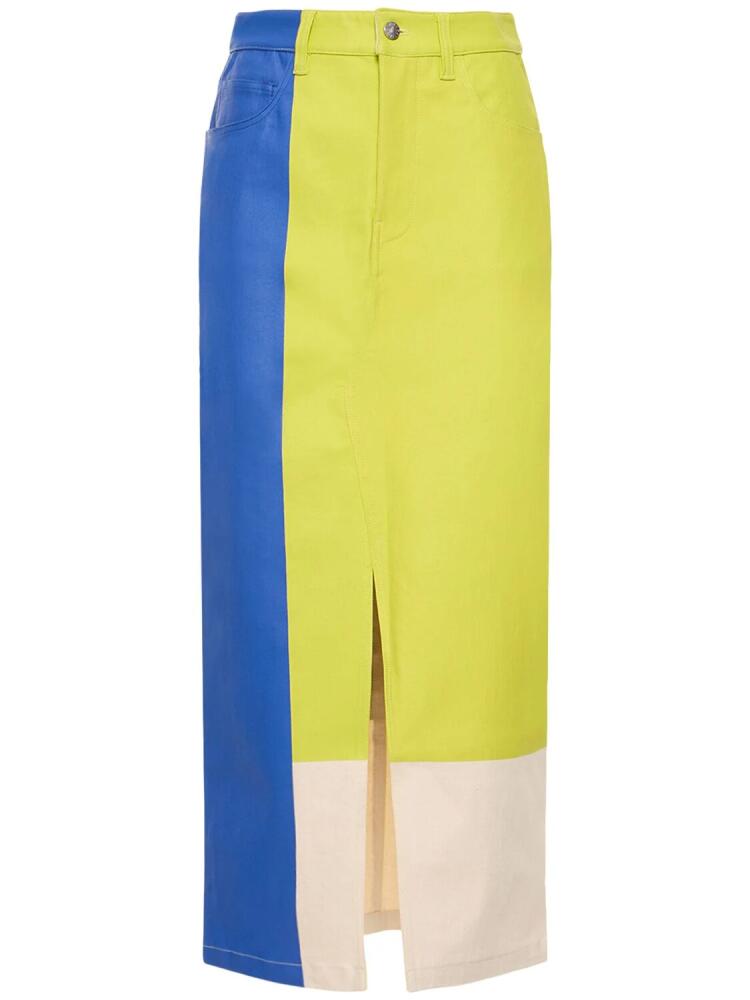 SIMON MILLER Simi Stretch Cotton Midi Skirt Cover